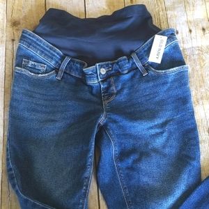 Old Navy Rockstar Super Skinny Full Panel Maternity Jeans Size 4 Short